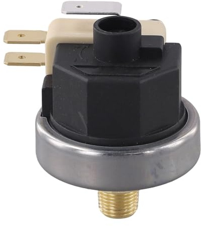 Gettimore Premium-Kupfer-Druckschalter für Dampfkaffeemaschinen und Milchaufschäumgeräte, 10 mm und 13 mm Gewindegrößen, G1/4 und G1/8 externe Anschlüsse, 15 A max. Strom, 12 V-250 V Spannung, Compat