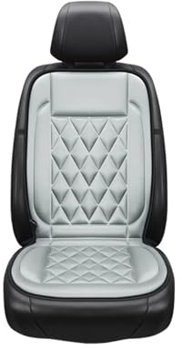 FGHDSSA Autositzbezüge 12V Winter-Autositzbezug Mit Heizung (30-45W) – Wärmendes Autositzkissen, Universeller Autositzschutz, Polsterset(Gray)
