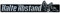 Richter Auto Relief 3D Schild Halte Abstand 198 x 22 mm Silbergrau aus 1982