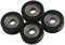 CNBTR 4Pcs U-Typ schwarzes Riemenscheibenrad 8mm Wellenloch 30mm Durchmesser (Max-Last 99kg)