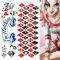EROSPA® Tattoos-Bogen/Sticker temporär - Suicide Squad Harley Quinn Joker