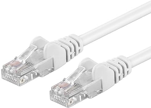 PremiumCord Patchkabel UTP RJ45-RJ45 Level 5E 0.5m Weiß