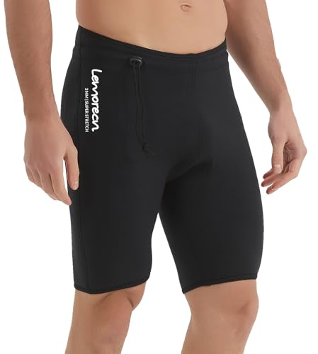 Lemorecn Short de plongée en néoprène 3 mm pour canoë et Natation (UK1035-2XL)
