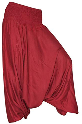 PANASIAM Aladin Pants Plain Coral red XL