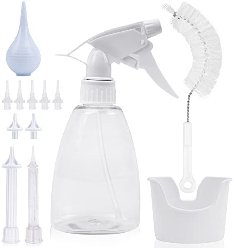 RUNDONG Ear Wax Removal Kit, Ear Wax Remover, 10-in-1 Ear Wax Removal Tool Kits for Ear Irrigation, Ear Washer Bottle System for Ear Cleaning, Earwax Remover for Adults, Kids and Elders