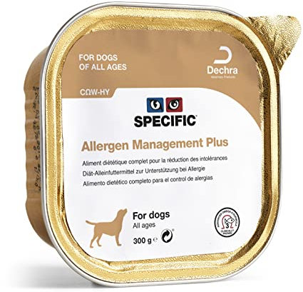 SPECIFIC® Allergen Management Plus (CΩW-HY) 6x300g - Hypoallergenes Hundefutter mit hydrolisiertem Lachs - Nassfutter für Hunde - Omega-3 -Glutenfrei - Alle Altersklassen - DECHRA Veterinary Products
