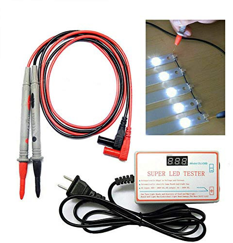 Tester per luci a LED e retroilluminazione TV, strumento di prova per la riparazione di perline di lampade a LED con tensione di corrente regolabile per tutte le riparazioni di luci a LED