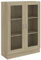 vidaXL Armoire à Vitrine, Meuble de Rangement avec Compartiment, Étagère de Salon Salle de Séjour Chambre Intérieur, Chêne Sonoma Bois d’Ingénierie