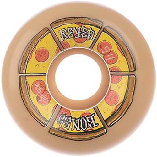 Bones STF Reyes Pipin Hot 99A V6 Wide Cut Skateboard-Rollen, Weiß, Größe 54