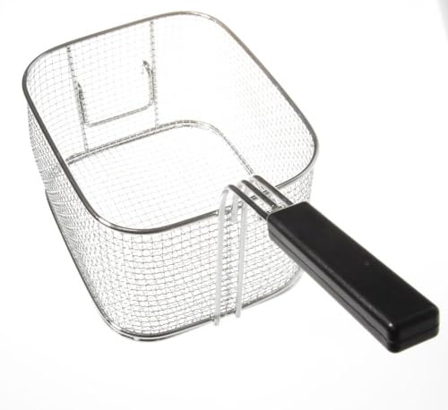 HENDI Panier à frites, Frites à Frire, pour Frites, avec Poignée, à utiliser avec les HENDI Friteuses 215012 et 215029 de 8 Litres, Acier Inoxydable
