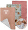 MIMUSELINA Lingette Bebe Lavable - Debarbouillette Bebe Lingettes Multifonction d'allaitement en 100% Coton, Carre Bebe Change, 3 chiffons 30x21 cm (Bella)