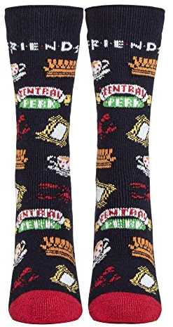 HEAT HOLDERS Ladies Thermal Warm Friends Socks Lite | Winter Novelty Socks for Women (4-8, Friends)