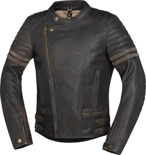 IXS Andy Motorrad Lederjacke, braun, 56
