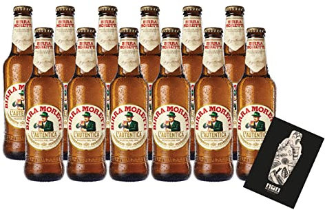 Birra Moretti 12er Set Bier Lautentica 12x 0,33L (4,6% Vol) italienisches Bier - [Enthält Sulfite]