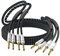 Tertullus Cables de Alta Gama OFC Bañados en Plata Con Conector Banana para HiFi, Cine en Casa, Amplificadores, Altavoces (2 m)