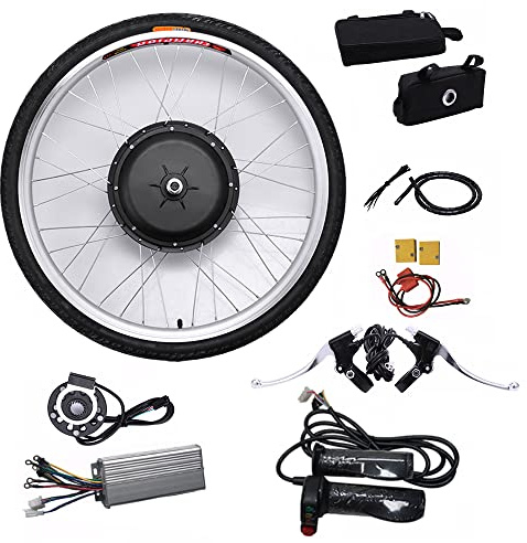 GMSLuu Vorderradumbaukit Schaltung Fahrrad Mountainbike Umbau E-Bike Booster Kit 36v250W 26 Zoll Elektrofahrrad Kit Motorumbaukit