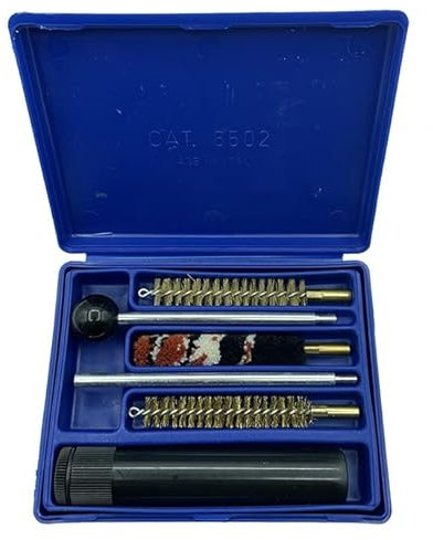 Pescasubito.com Kit Completo Pulizia Pistola Scovoli Calibro 38-357 - 9 Armi Corte