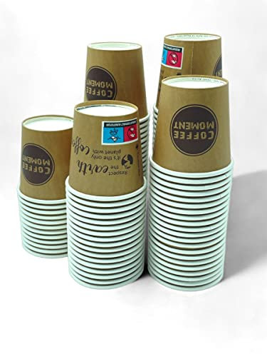 CLEARFEE Premium Einweg Espressobecher Pappbecher Einwegbecher 100ml 0,1l 4oz, Coffee Kaffee to go aus Papier (250 Becher)