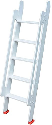 BREALA Hochbett Leiter Etagenleiter mit rutschfesten Gummifüßen und Handlauf, Etagenbettleiter aus Massivholz for Wohnheimbetten und Hochbetten, bodenstehende Leiter (Size : 5-Step/Tall 1.5m)