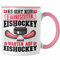 Trendation - Eishockey Tasse Geschenk für Eishockey-Spieler Geschenkidee 2 Jahreszeiten (Rosa)