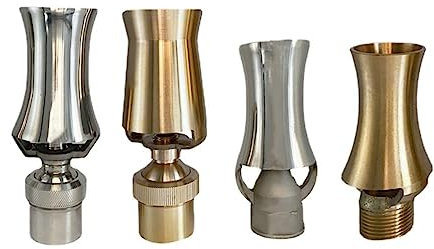 Drincoshow Messing und SS304 Brunnen Düse Köpfe Verstellbare Wasser Sprüh düse für Garten Wasser Brunnen und Teiche (SS304 3 Adjustable)