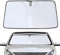 ZONEWD Parasol Coche Delantero para BMW 5 Series E39 1995-2002BMW 5 Series E39 1995-2002, Plegable Parasol Coche Bloqueado UV, Accesorios Coche,Silver