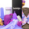 Indulge 5 PCS Reusable Menstrual Cup Set, Silicone Period Cup, Microwave Steriliser, Water Based Lube,Panty Liners,Eco-Friendly Alternative to Tampons & Sanitary Towels, Extra Small, Pack of 1, Purple