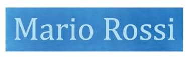 FRAMEG - Targhetta personalizzata - targhetta incisa personalizzata autoadesiva - targhetta 10 x 2,5 cm ideale per fuoriporta e cassetta delle lettere personalizzabile