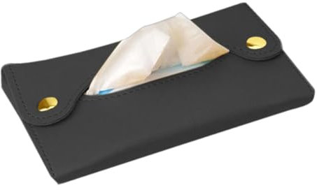 Porta fazzoletti - Porta fazzoletti di carta, porta fazzoletti da borsetta | Copri asciugamano di carta con piccola tasca, custodia per asciuga asciugamani in pelle PU impermeabile, porta fazzoletti u