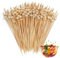Cocktailspieße Set, 100 Stück Spiesse für Snacks Fingerfood, Holz Zahnstocher Partyspieße, Cocktail Sticks für Grillen, Antipasti, Obst, Süßigkeiten für Party Geschenk Fasching (Holzperlen)