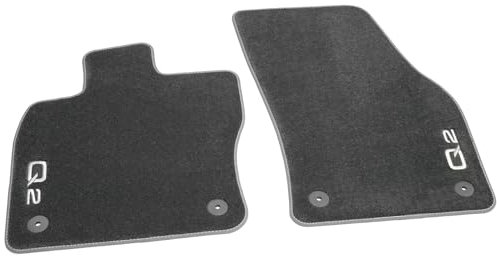 Audi 81B061275BMNO Fußmatten Premium Velours Textilfußmatten 2X Stoffmatten vorn, mit Q2 Schriftzug