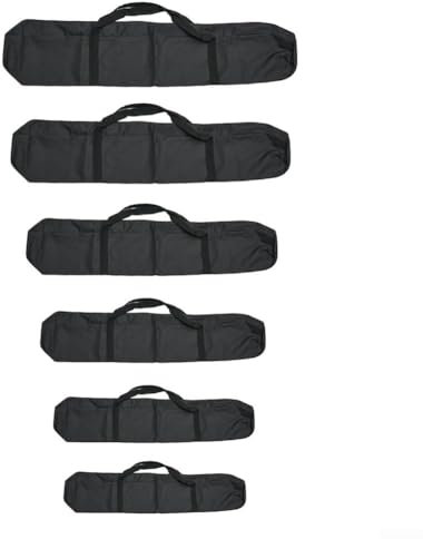 Cloudpower Étui de transport en nylon pour trépied léger, parapluie, sac de transport compact pour pied de micro et support d'éclairage, couleur noire, tissu Oxford, léger, Voir image, 130*20CM