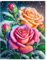 Diamond Painting Rose,Diamond Painting Erwachsene Schnee Flower,Diamond Art Erwachsene Set Home Wand Dekor for Gift(30x40cm)