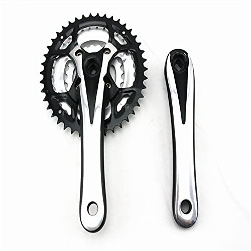 Skdvy Guarnitura Bici,Guarnitura Perno Quadro 7/8/9 velocità MTB Bicycle Bicycle Set Bicycle GrulenkSet 24-34-42T 170mm Plate Dentello Hollow Plate Bike Set Pubket Pignone Parte