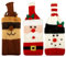 Thyonta 3 Pcs Christmas Wine Bottle Covers Decorative Knit Sleeves Wine Champagne Bottles for Holiday Table Setting Festive Ambiance Craftsmanship for Christmas Decor
