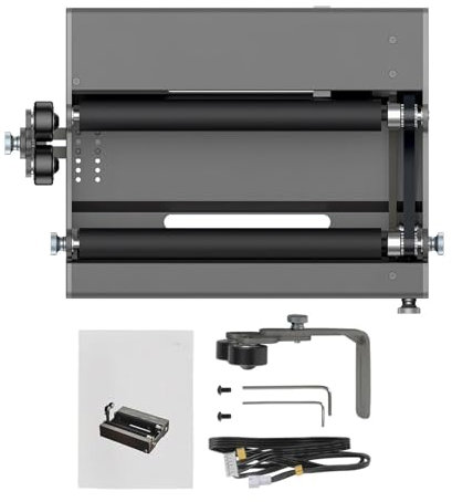Rotationswalze, perfekt for Gravieren zylindrischer Objekte, for 22 W Falcon2/CR-Laser Falcon 10 W, Breite einstellbar