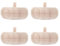 STOLMET Möbelbein aus Buchenholz Möbelfüße aus Holz Möbelfuß Unlackiert Sofa Couch Stuhl Ottomane Schrank 30 mm Höhe Rohholz 4 Stück TOE03