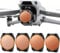Honbobo Filter for DJI Air 3S, 4pcs(ND8/PL+ND16/PL+ND32/PL+ND64/PL) Aluminium Neutral Density Filter Set, Black, 17.15mm