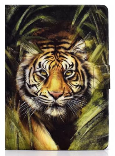 TUUNKMUY Étui Compatible avec iPad Mini 7 (2024) Coque, Smart Case Cover Housse Etui de Protection Ultra Slim Étui avec Fonction Support pour iPad Mini 7 (2024) Tigre