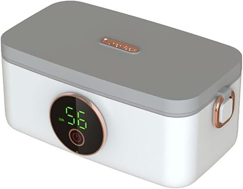 Fiambrera eléctrica portátil, Fiambrera inalámbrica Recargable por USB, Fiambrera de 16000mAh, 1L, Caja de Comida más Caliente
