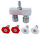 5000 PSI double buse de nettoyeur haute pression, embouts de nettoyeur haute pression, 5 pièces en acier inoxydable double rangée 1/4 tête autobloquante