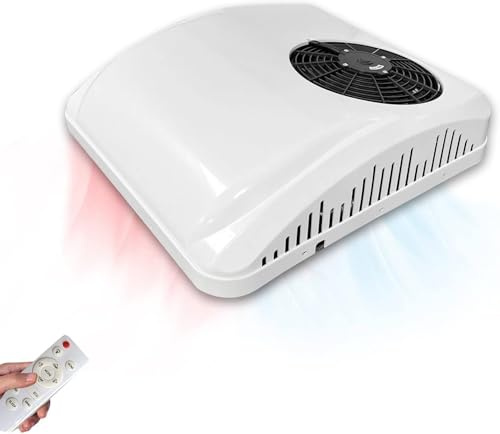 Aire Acondicionado Portátil De Techo Para Autocaravanas, 8500 BTU, 45 Db, 2 En 1, Para Calefacción Y Unidad De Techo Sin Conductos De Fácil Instalación Y Refrigeración 12V