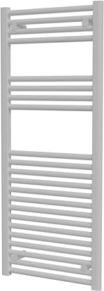 Schulte Sonora Design-Heizkörper 120 x 50 cm Weiß, 548 Watt, Pulverbeschichteter Stahl-Heizkörper für Zentralheizung, Moderner Bad- & Wohnraumheizkörper mit Wandhalterung