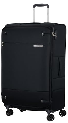 Samsonite Base Boost Facelift - Valigia Morbida 78 cm Grande, Valigia da Stiva, Lucchetto TSA, Leggera & Espandibile, 105/112.5 L, Nero