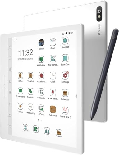 Bigme B7 Pro 7-Zoll-Farb-ePaper-Tablet mit 8+256GB Speicher und 4G-Telefoniefunktion (Weiß)