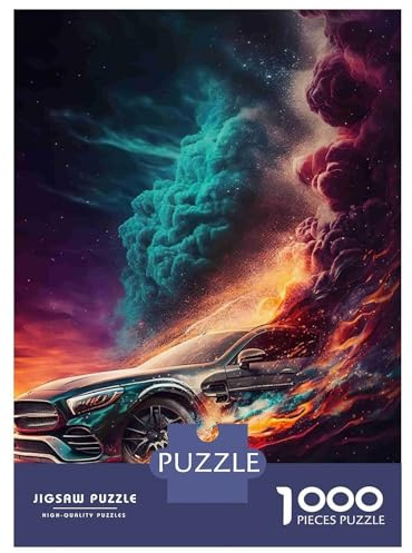 Feuerwagen-Explosion 1000 Teile Puzzle-Set Premium Puzzle Stabile Pappe – Paar Puzzle Ultra Schwer, Top Bewertet, 38x26cm/1000pcs