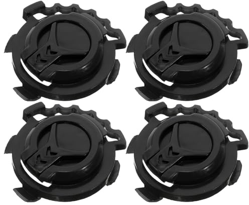 JECOMPRIS 4pezzi Gancio per Casco Moto in Plastico Nero, Fermo Visiera Robusto e Versatile per Caschi da Moto, Accessorio Essenziale per Uso su Motocicletta
