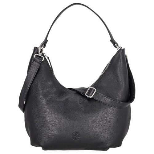 Sattlers & Co. Beuteltasche The Grandes Wesoka | Moon Bag aus genarbtem Rindleder | elegante Hobo Bag mit weicher Silhouette | vielseitig tragbar mit Henkel oder Schulterriemen
