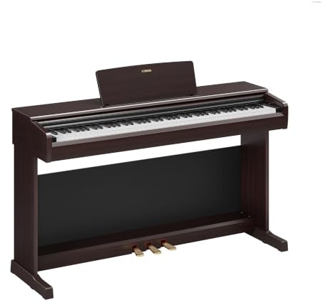 YAMAHA YDP-146 Pianoforte Digitale – 88 Tasti Pesati GHS, Suono CFX Concert Grand, Speaker Stereo 8W, Bluetooth, 3 Pedali, Ideale per Casa e Principianti – Rosewood