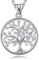 CELESTIA Pendentif Arbre de Vie, Collier Femme Argent Sterling 925, Bijoux Fete des Meres Anniversaire, Cadeaux pour Maman Fille Grands Mères